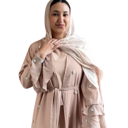 Chiffon Two-Piece Abaya Set