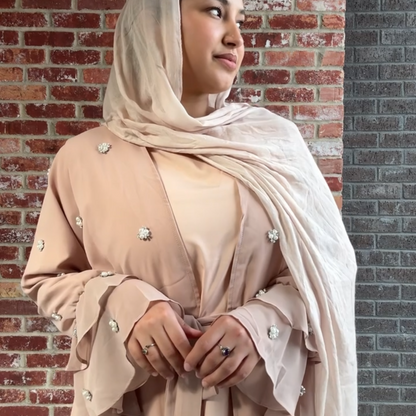 Chiffon Two-Piece Abaya Set