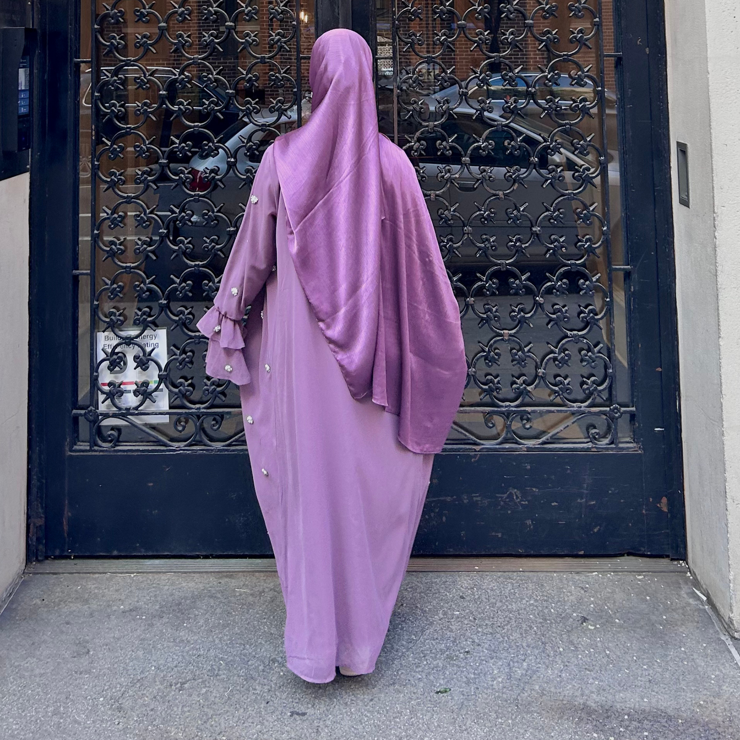 Chiffon Two-Piece Abaya Set