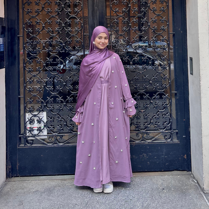 Chiffon Two-Piece Abaya Set