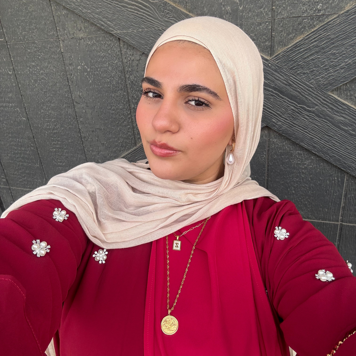 Chiffon Two-Piece Abaya Set